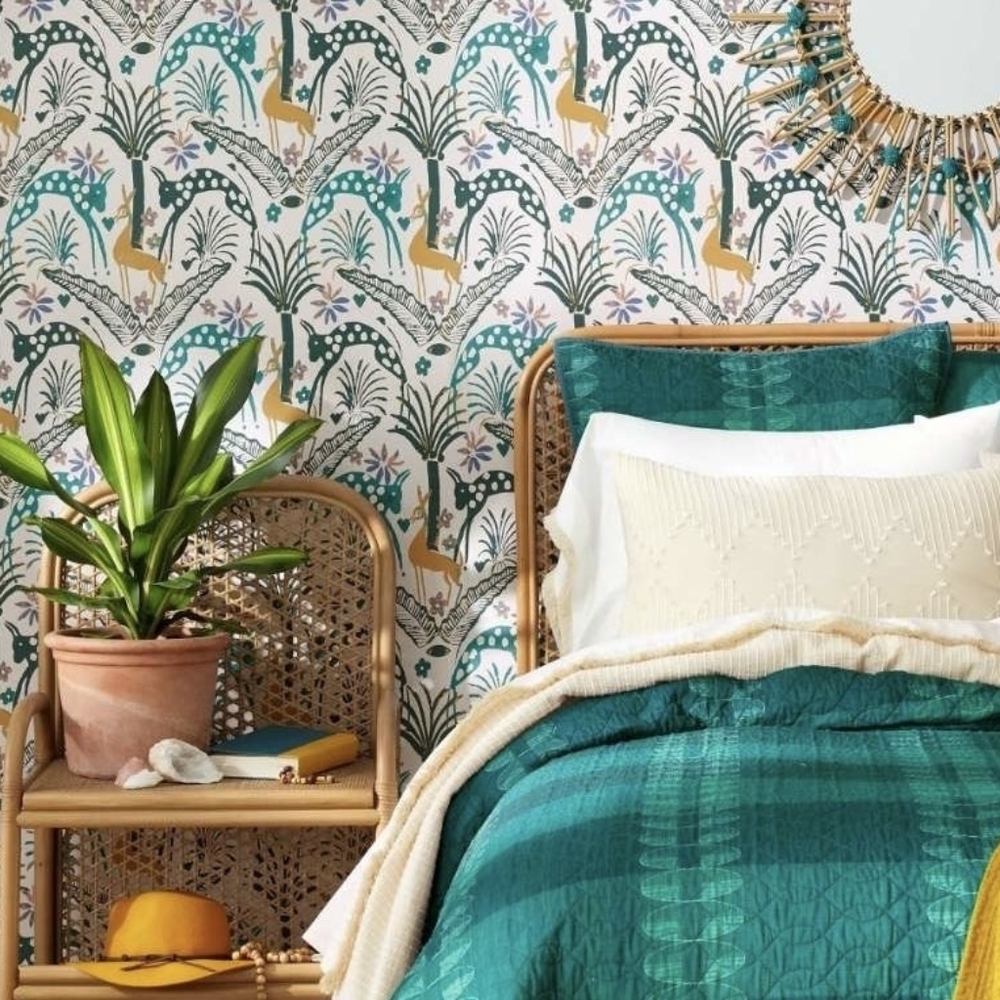 New- Fiesta Animals Peel And Stick Wallpaper